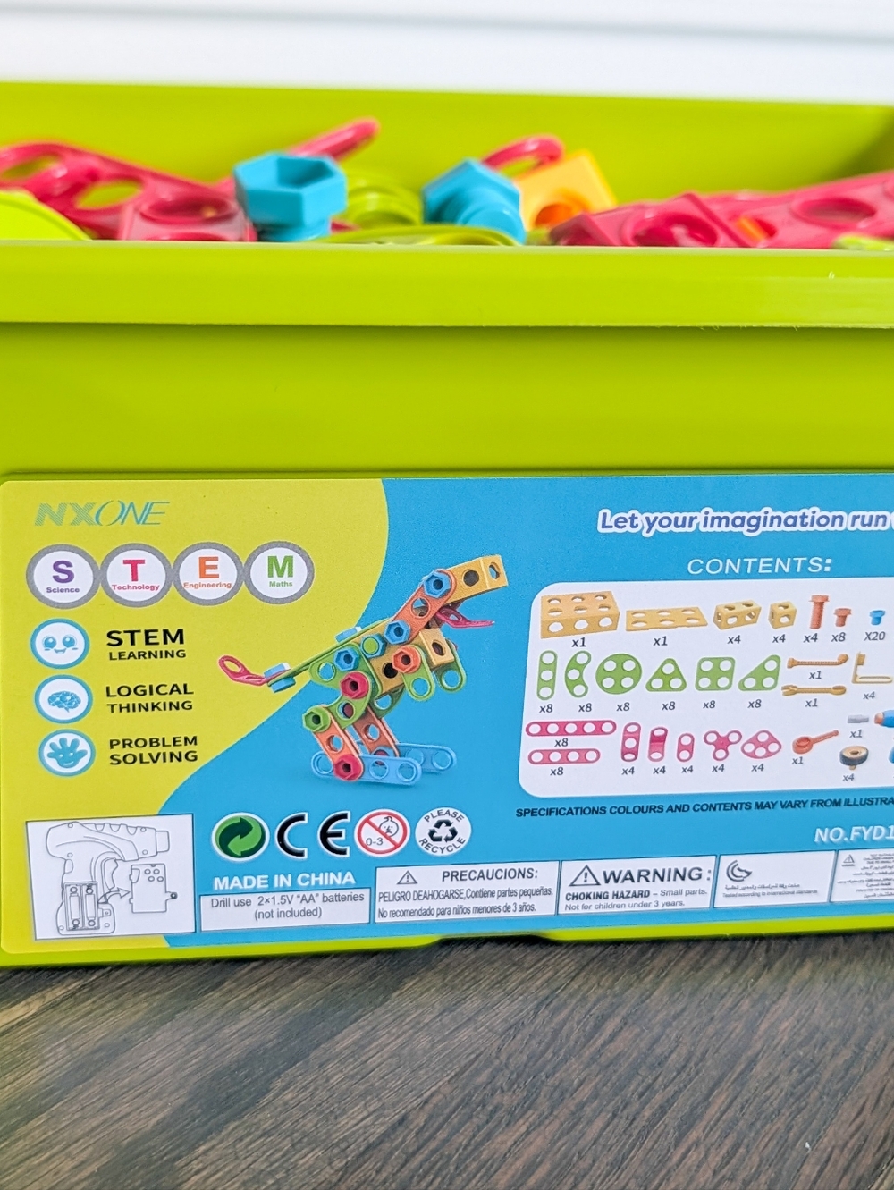 STEM Puzzle Creative Building Set with Storage Container - Picture 5 of 11